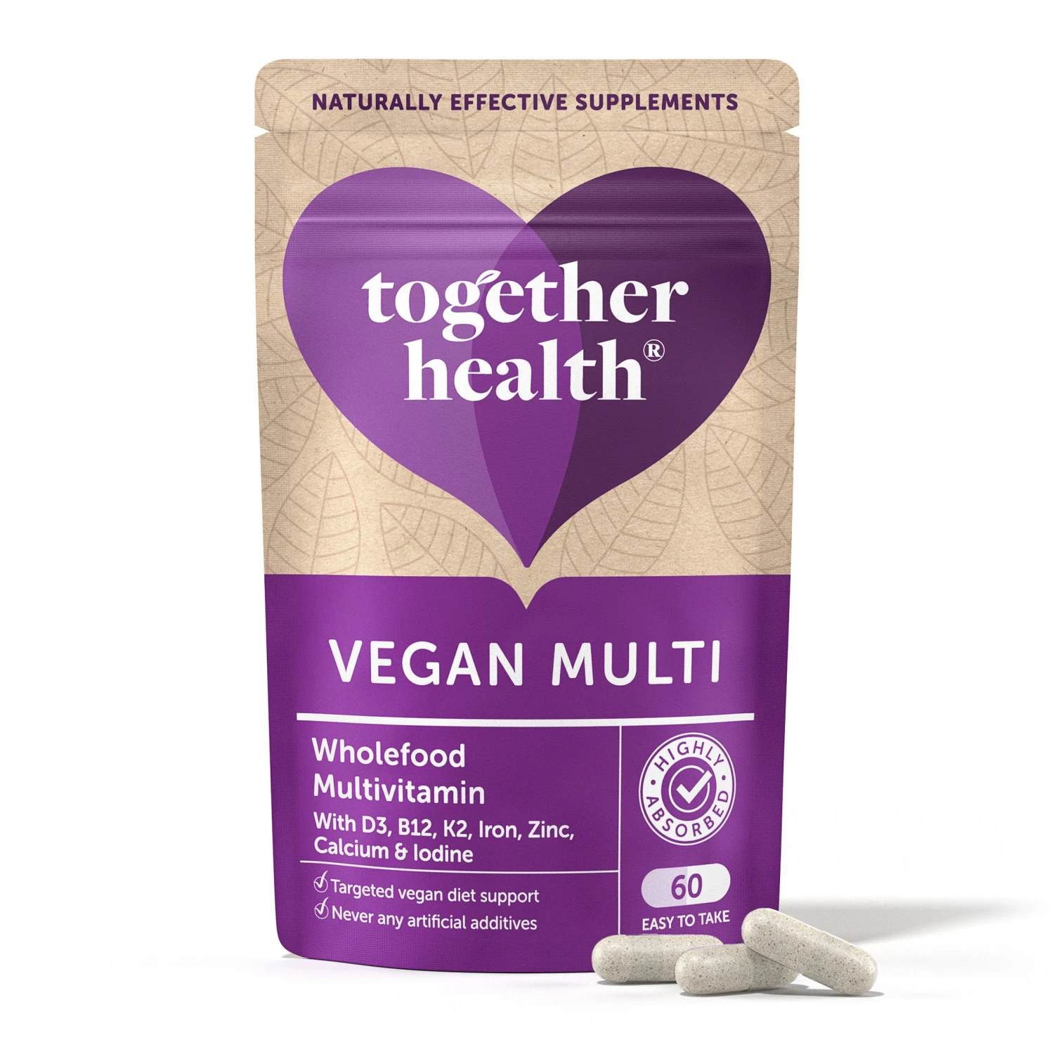 Together B12 Vegan Multivitamin 60 Caps 3 Together B12 Vegan Multivitamin 60 Caps