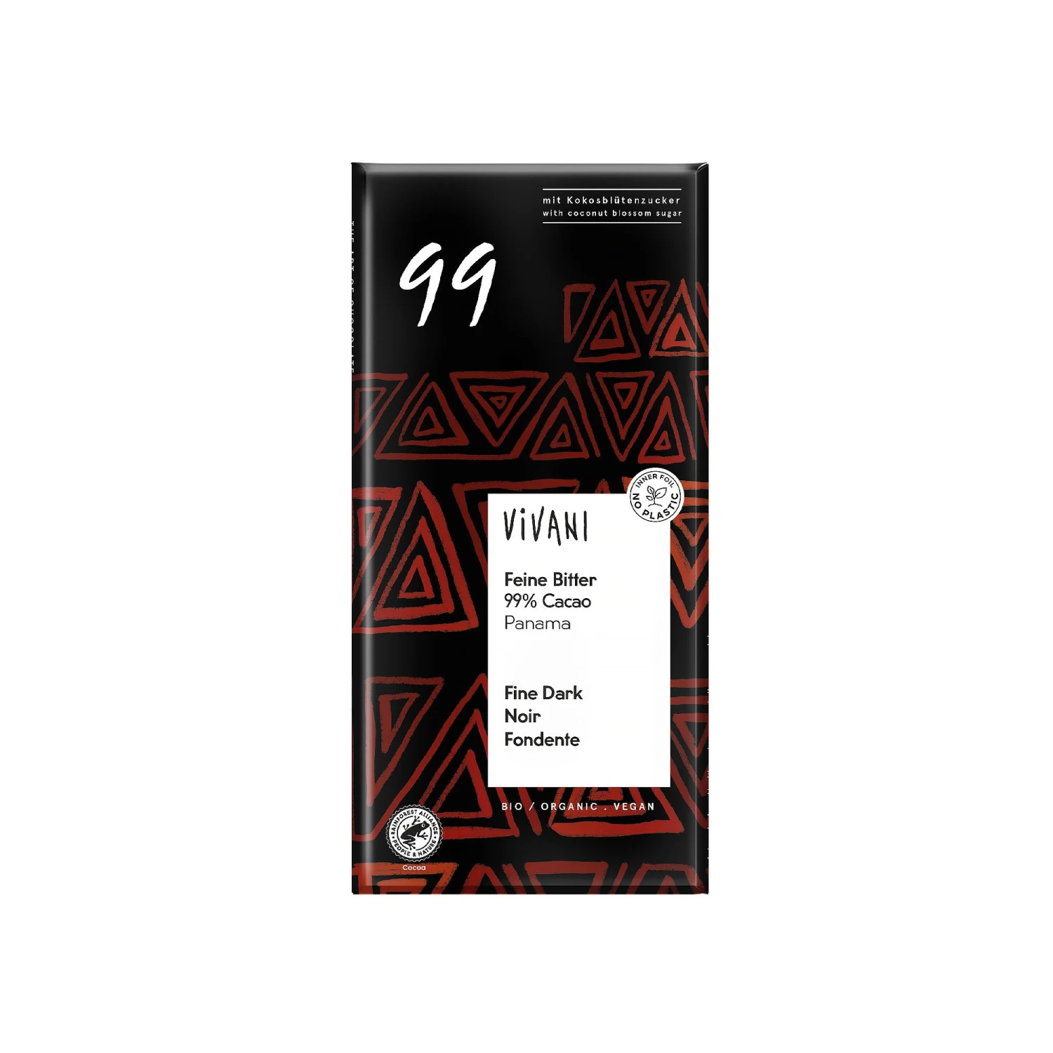 Vivani 99% Dark Chocolate 80g 3 Vivani 99% Dark Chocolate 80g