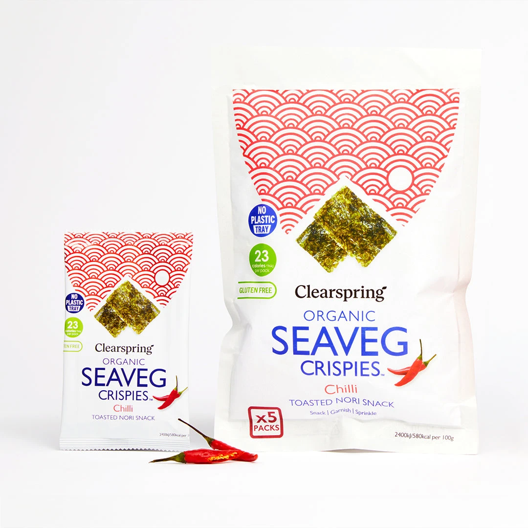 Clearspring Seaveg Crispies Chilli Multipack 5x4g 4 Clearspring Seaveg Crispies Chilli Multipack 5x4g - Image 2