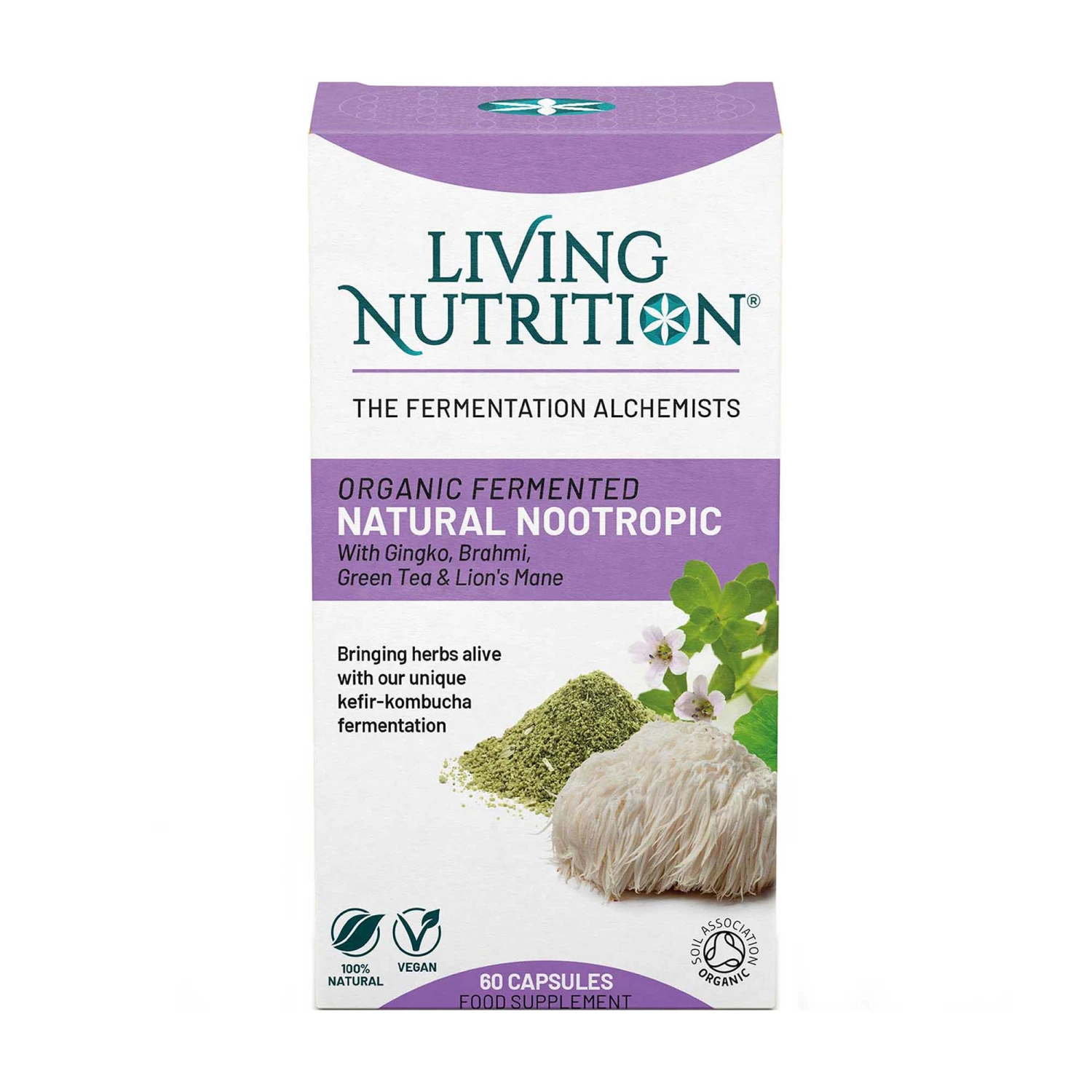 Living Nutrition Fermented Natural Nootropic 60 Caps 3 Living Nutrition Fermented Natural Nootropic 60 Caps