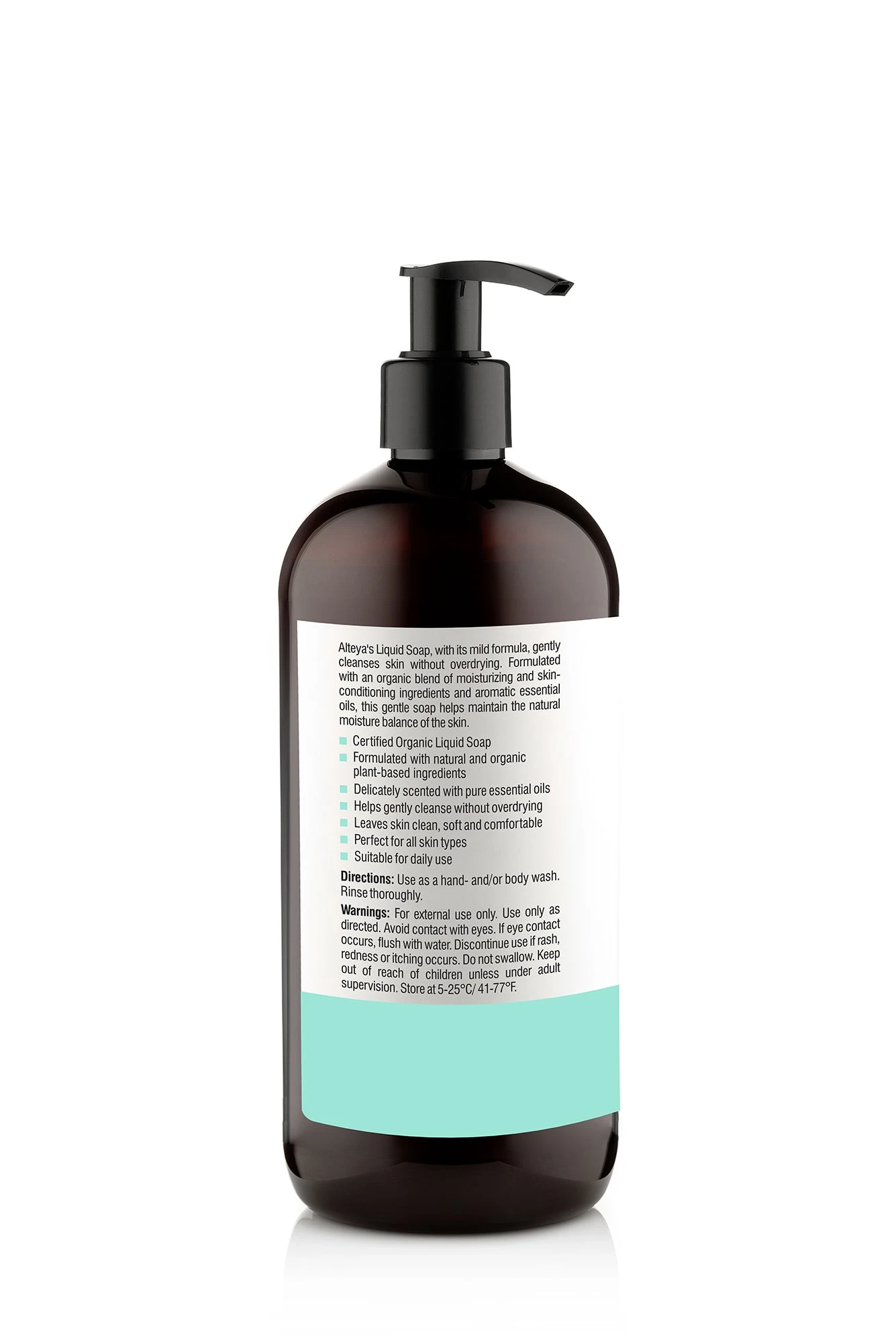 Alteya Organic Liquid Soap Citrus & Mint 500ml 4 Alteya Organic Liquid Soap Citrus & Mint 500ml - Image 2