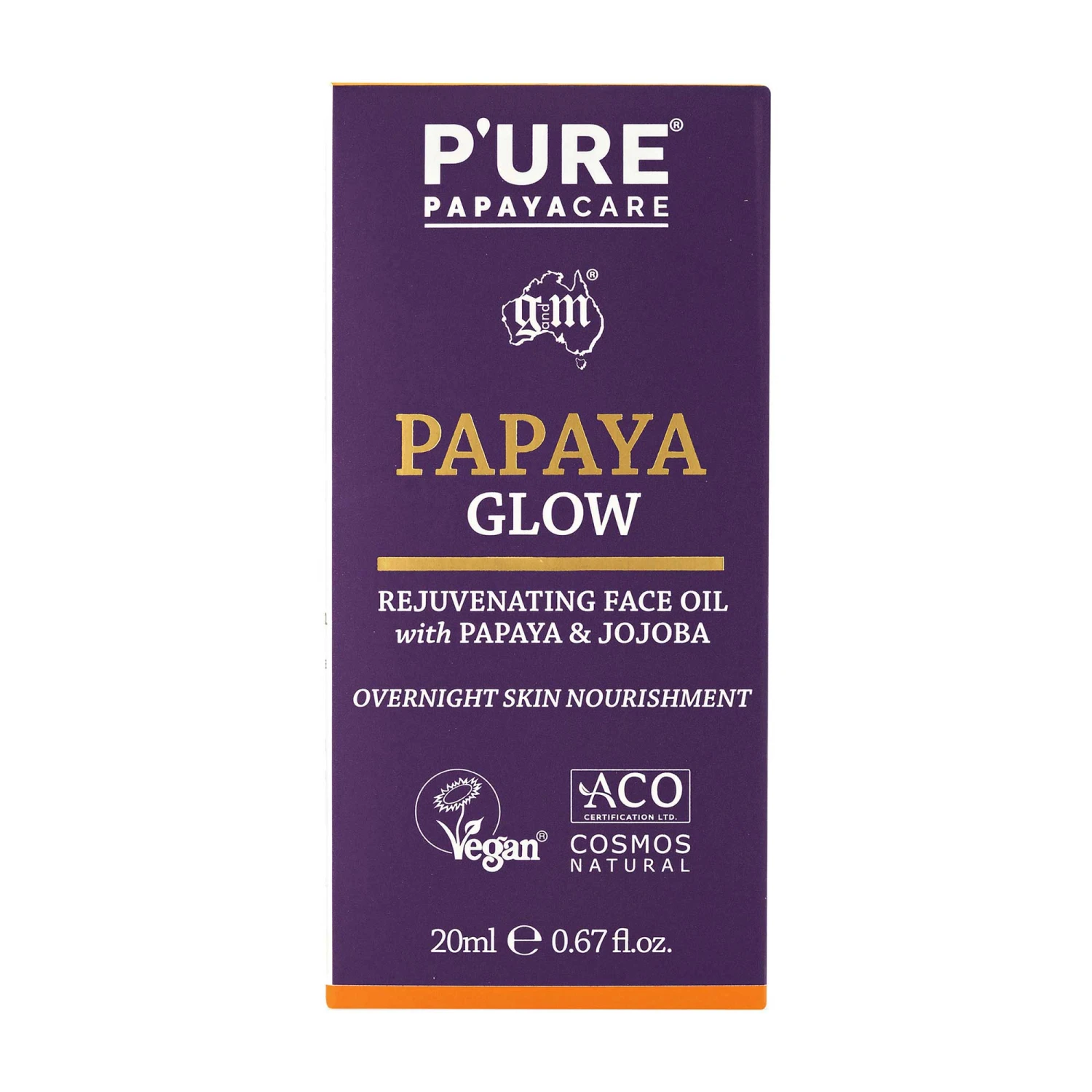 P'ure Papayacare Papaya Glow Rejuvenating Face Oil 20ml 3 P'ure Papayacare Papaya Glow Rejuvenating Face Oil 20ml