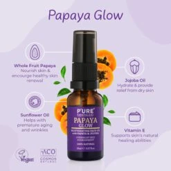 P'ure Papayacare Papaya Glow Rejuvenating Face Oil 20ml 13 P'ure Papayacare Papaya Glow Rejuvenating Face Oil 20ml -Optimal Home Furnishings 42456 5