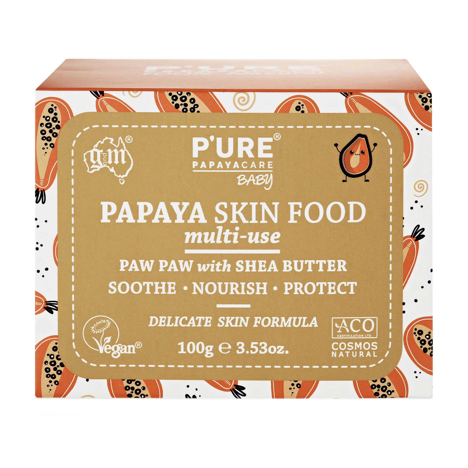 P'ure Papayacare Baby Skin Food 100g 3 P'ure Papayacare Baby Skin Food 100g