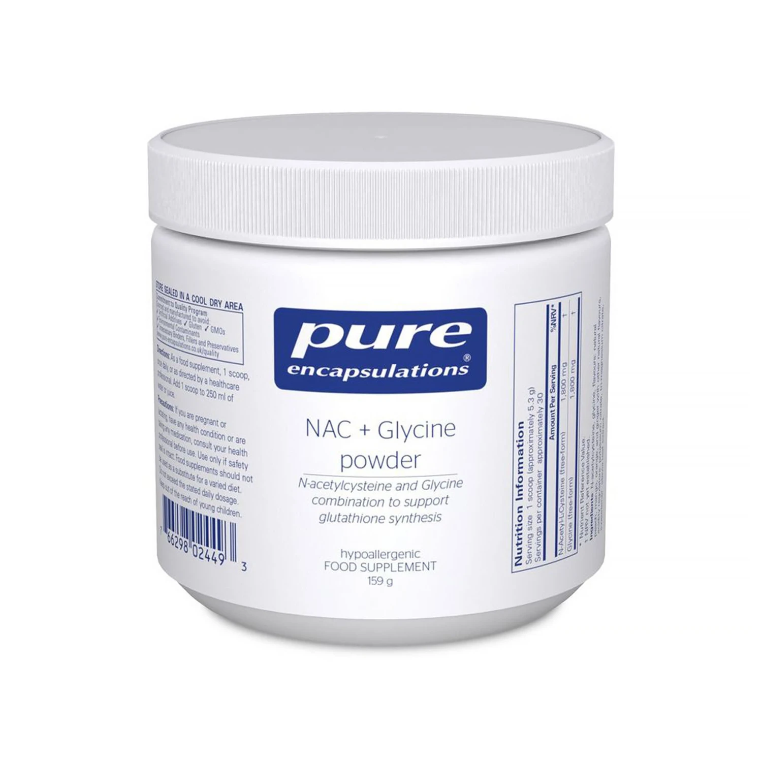 Pure Encapsulations NAC + Glycine Powder 159g 3 Pure Encapsulations NAC + Glycine Powder 159g
