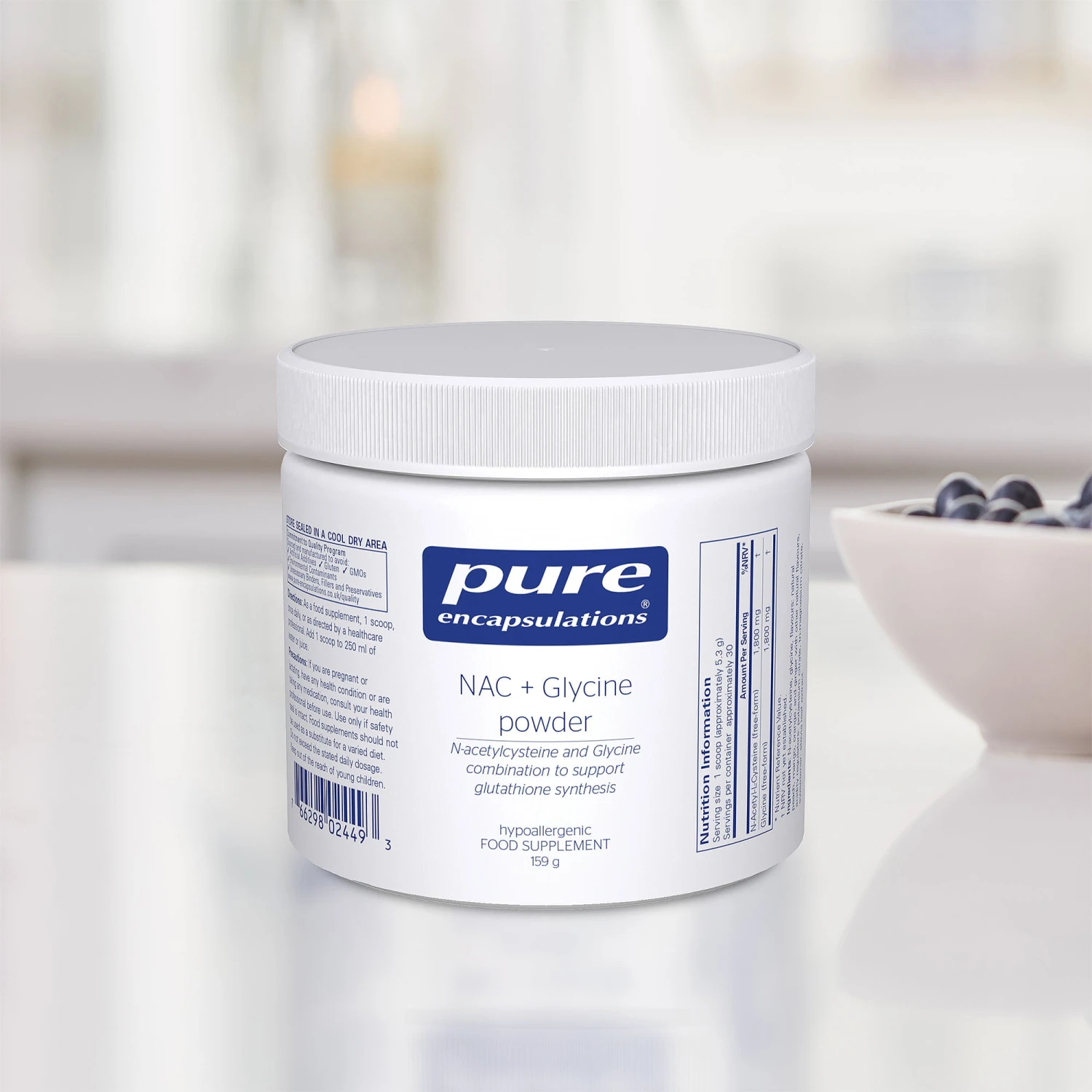 Pure Encapsulations NAC + Glycine Powder 159g 5 Pure Encapsulations NAC + Glycine Powder 159g - Image 3