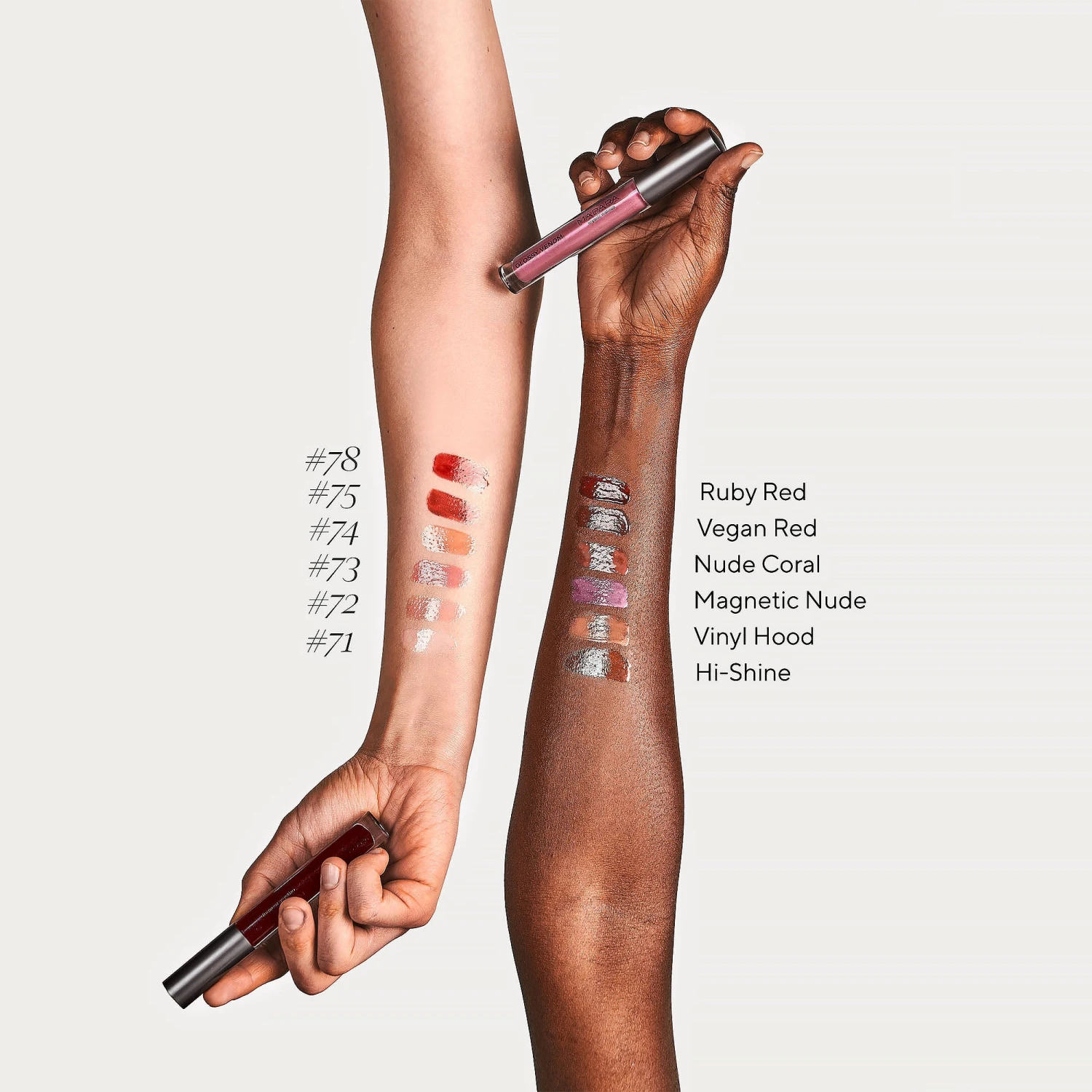 Madara GLOSSY VENOM Lip Gloss #73 MAGNETIC NUDE 4ml 8 Madara GLOSSY VENOM Lip Gloss #73 MAGNETIC NUDE 4ml - Image 6