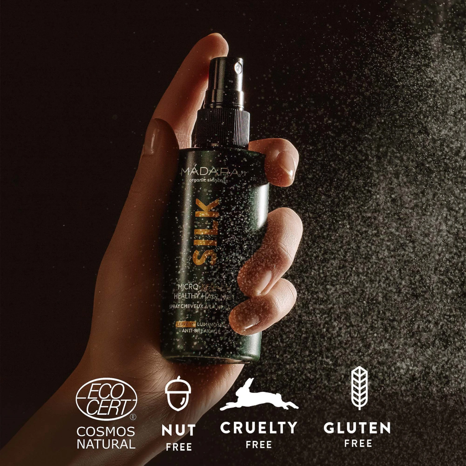 Madara SILK Micro-Keratin Healthy Hair Mist 90ml 5 Madara SILK Micro-Keratin Healthy Hair Mist 90ml - Image 3