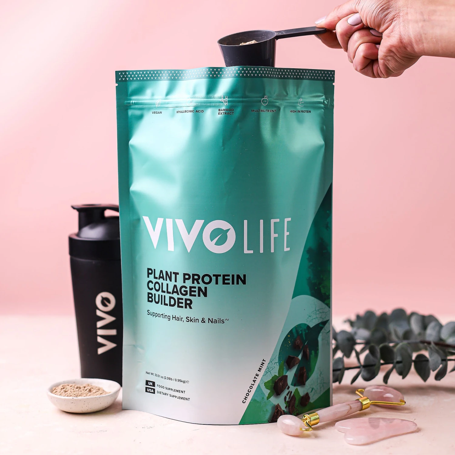 Vivo Life Collagen Builder: Chocolate Mint 950g 6 Vivo Life Collagen Builder: Chocolate Mint 950g - Image 4