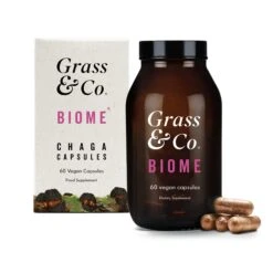 Grass & Co. BIOME Chaga Mushrooms With Curcumin + Ginger 60 Caps -Optimal Home Furnishings 43919 4
