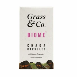 Grass & Co. BIOME Chaga Mushrooms With Curcumin + Ginger 60 Caps