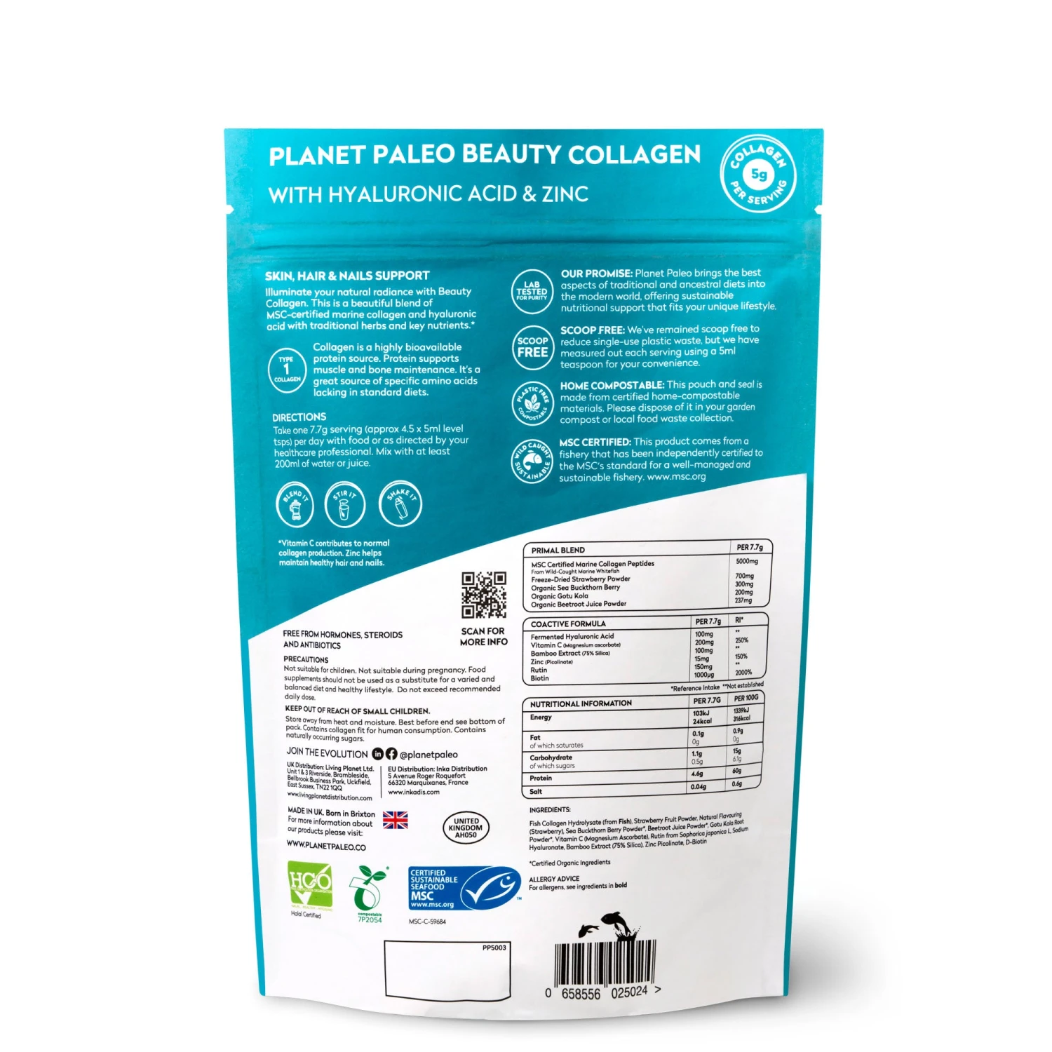 Planet Paleo Beauty Collagen 225g 4 Planet Paleo Beauty Collagen 225g - Image 2