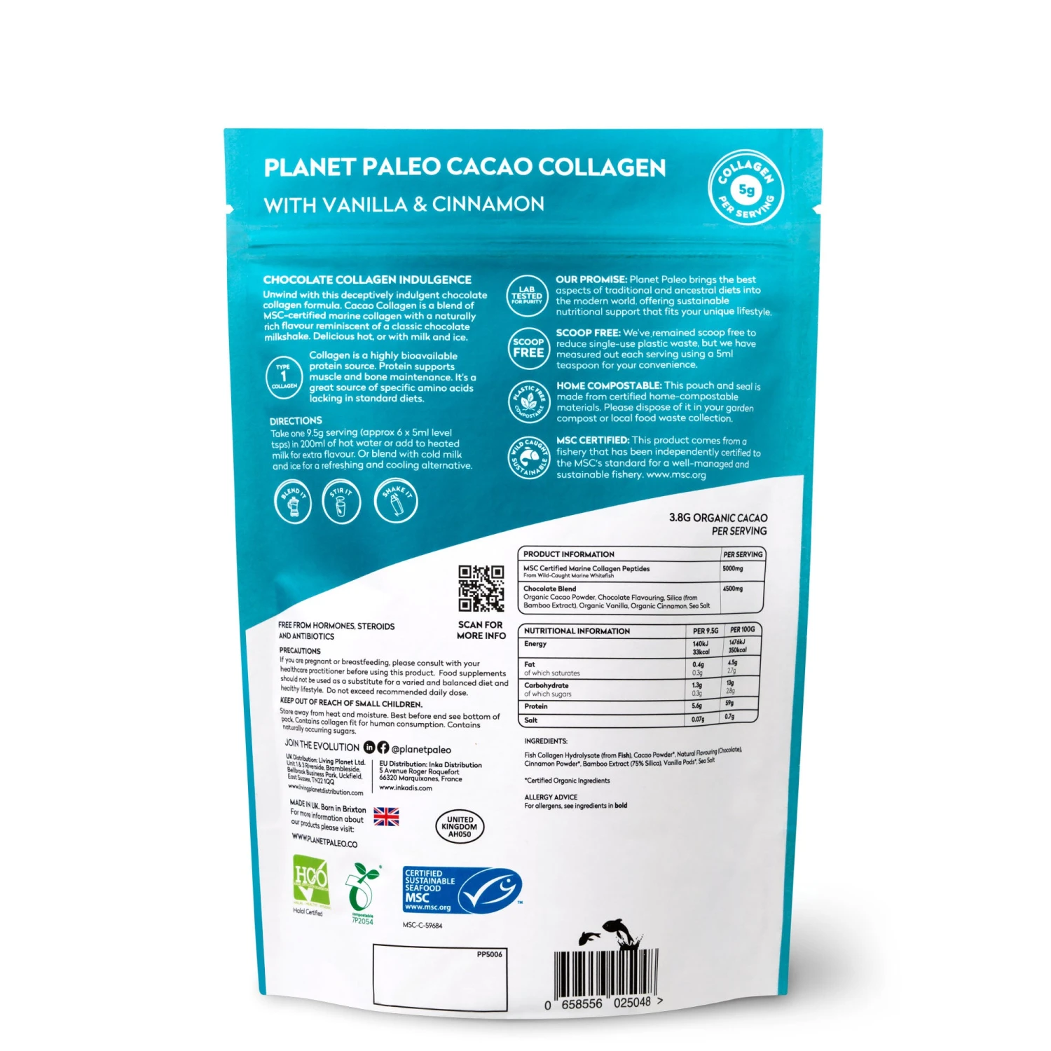 Planet Paleo Cacao Collagen 285g 4 Planet Paleo Cacao Collagen 285g - Image 2