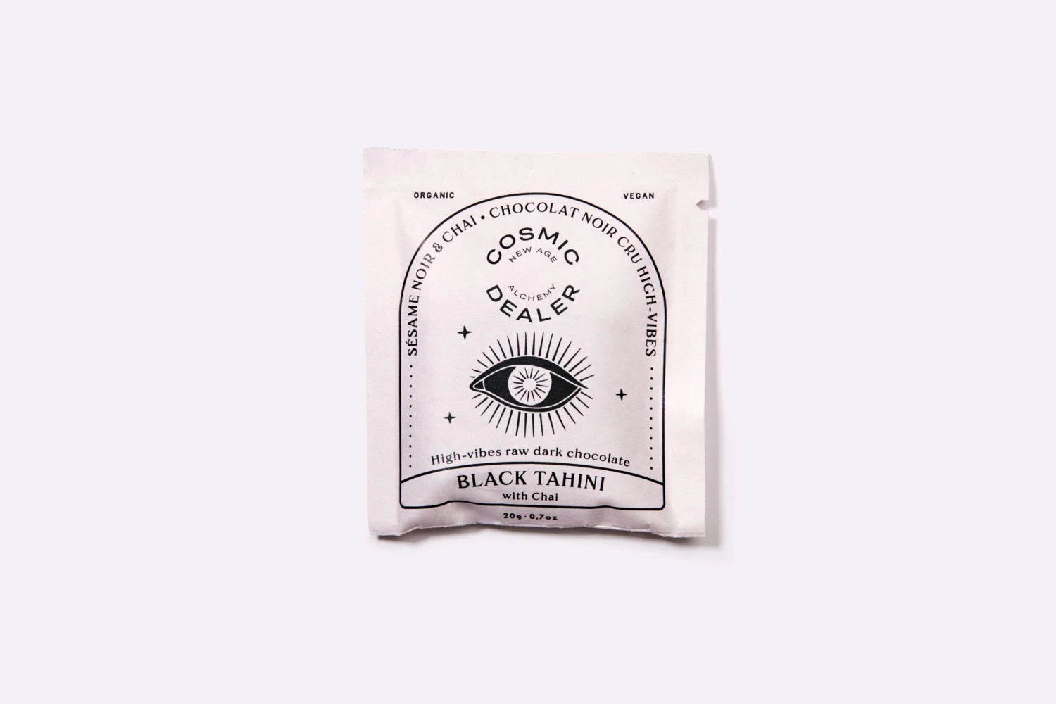 Cosmic Dealer Black Tahini And Chai Chakra Chocolate 20g 3 Cosmic Dealer Black Tahini And Chai Chakra Chocolate 20g