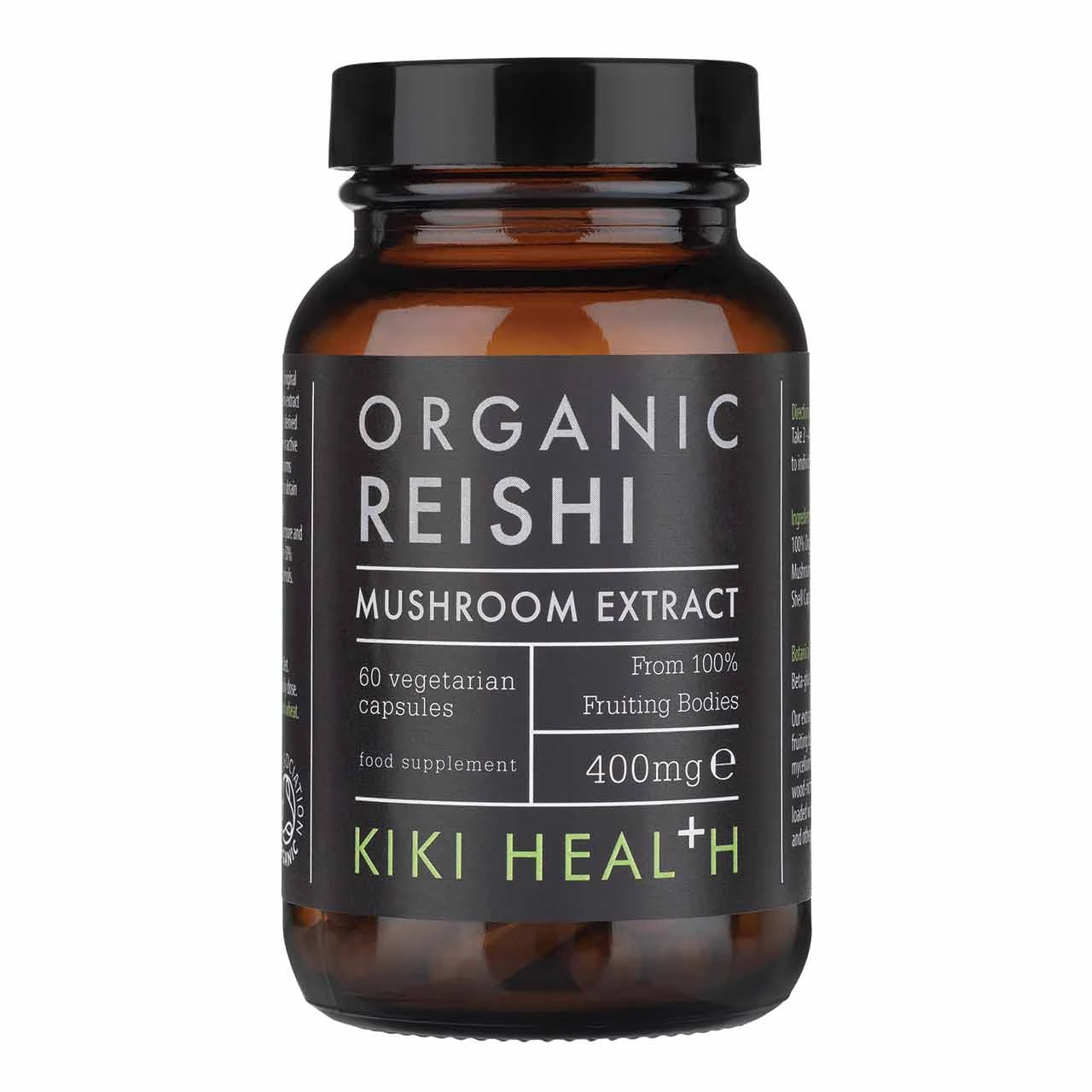 KIKI Health Organic Reishi Mushroom Extract 60 Caps 3 KIKI Health Organic Reishi Mushroom Extract 60 Caps