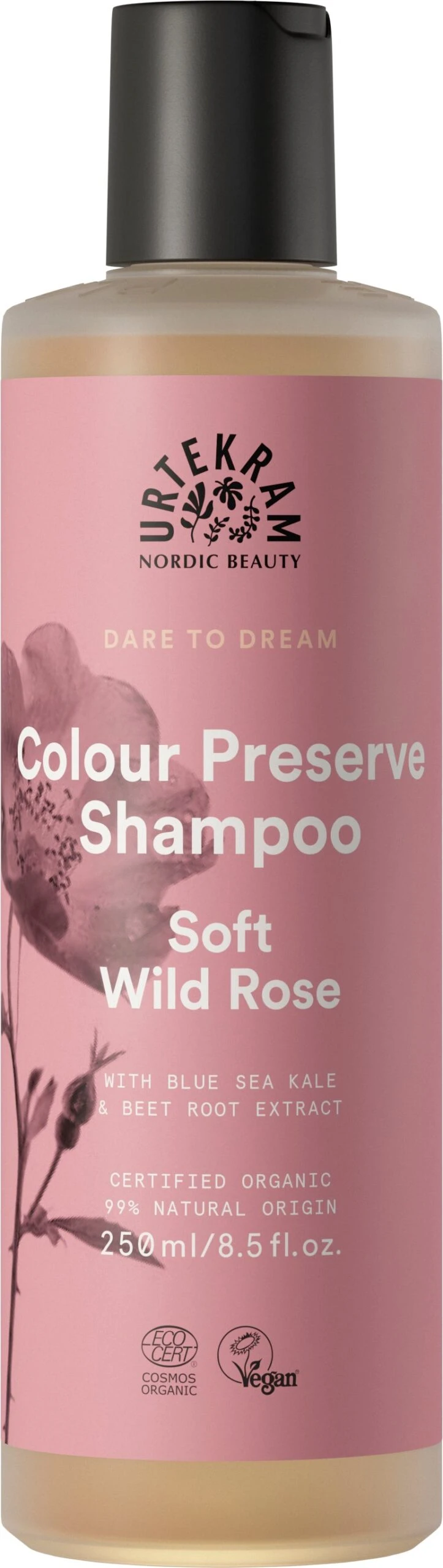 Urtekram Soft Wild Rose Colour Preserve Shampoo 250ml 3 Urtekram Soft Wild Rose Colour Preserve Shampoo 250ml