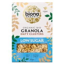 Biona Granola Oaty Clusters Low Sugar Organic 375g