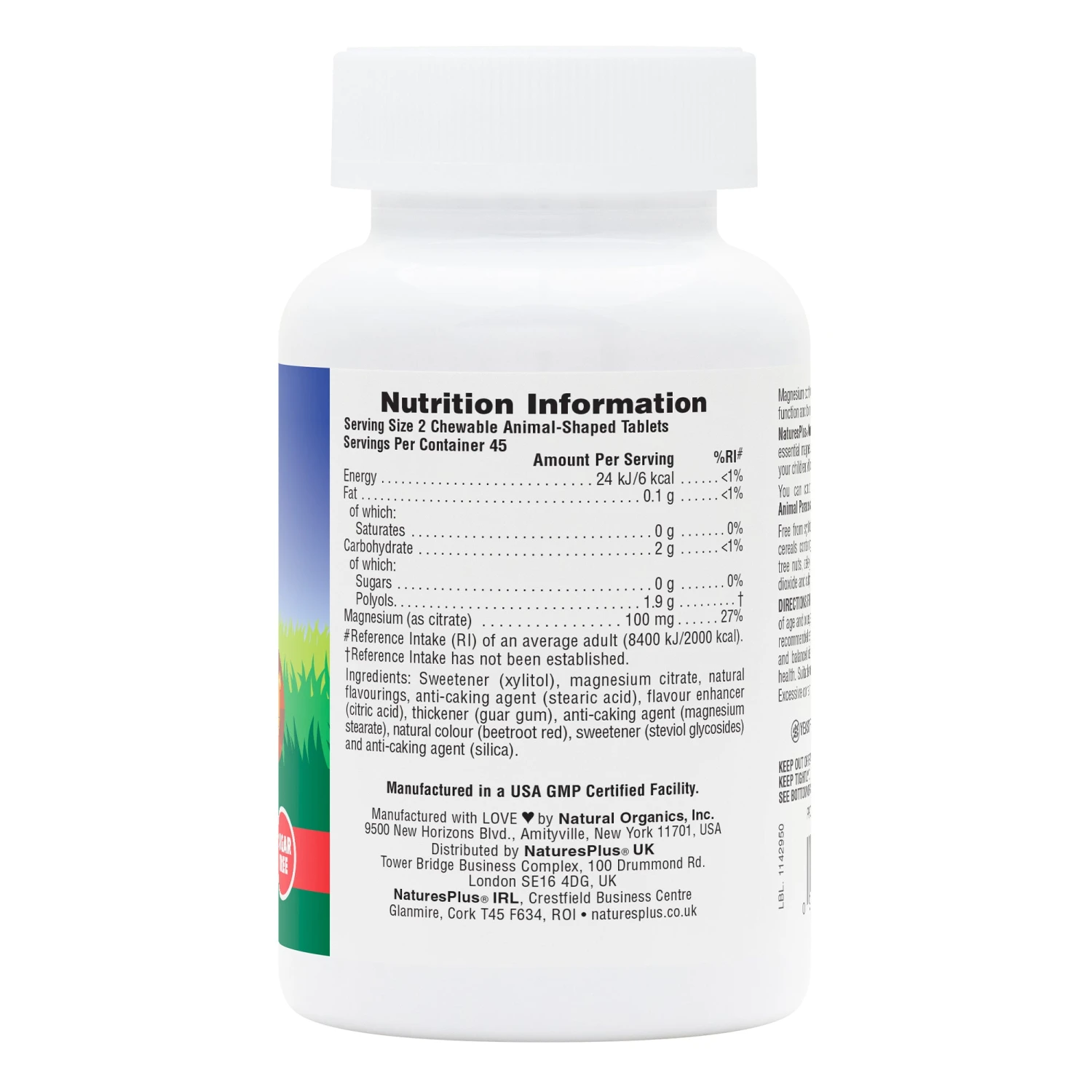 Nature's Plus Animal Parade Mag Kidz 90 Tabs 4 Nature's Plus Animal Parade Mag Kidz 90 Tabs - Image 2