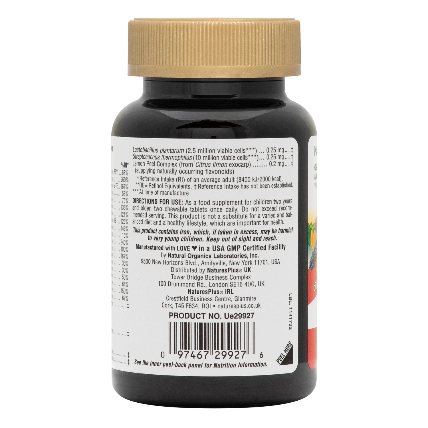 Nature's Plus Animal Parade GOLD Multivitamin Children's Chewables 60 Tabs 5 Nature's Plus Animal Parade GOLD Multivitamin Children's Chewables 60 Tabs - Image 3
