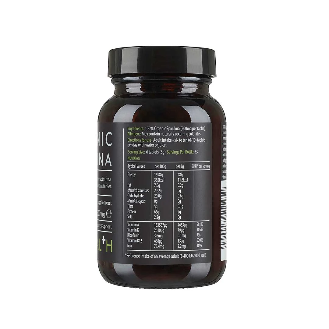 KIKI Health Organic Spirulina 200 Tabs 5 KIKI Health Organic Spirulina 200 Tabs - Image 3