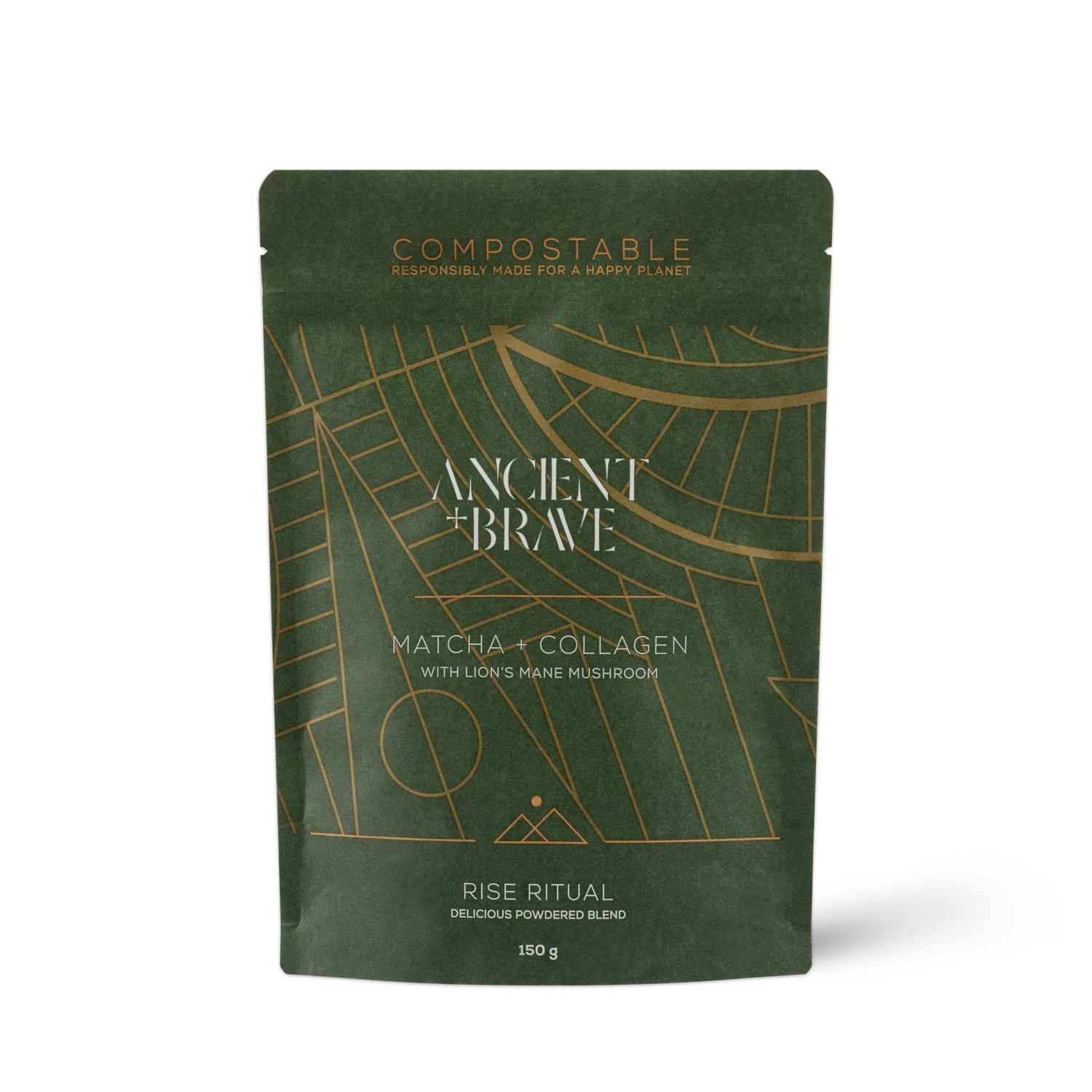 Ancient + Brave Matcha + Collagen Pouch 150g 3 Ancient + Brave Matcha + Collagen Pouch 150g