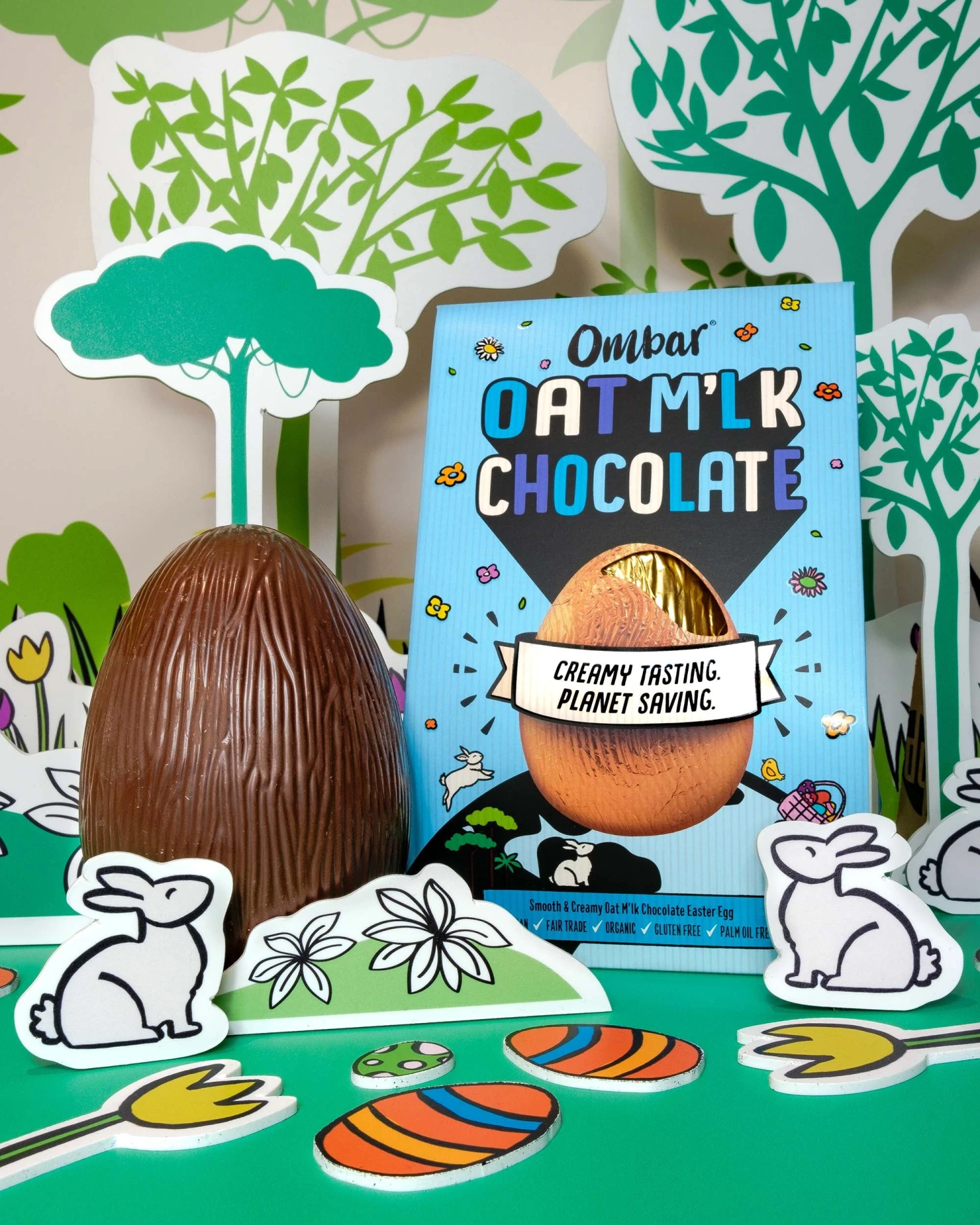 Ombar Oat M'lk Chocolate Smooth & Creamy Easter Egg 200g 4 Ombar Oat M'lk Chocolate Smooth & Creamy Easter Egg 200g - Image 2