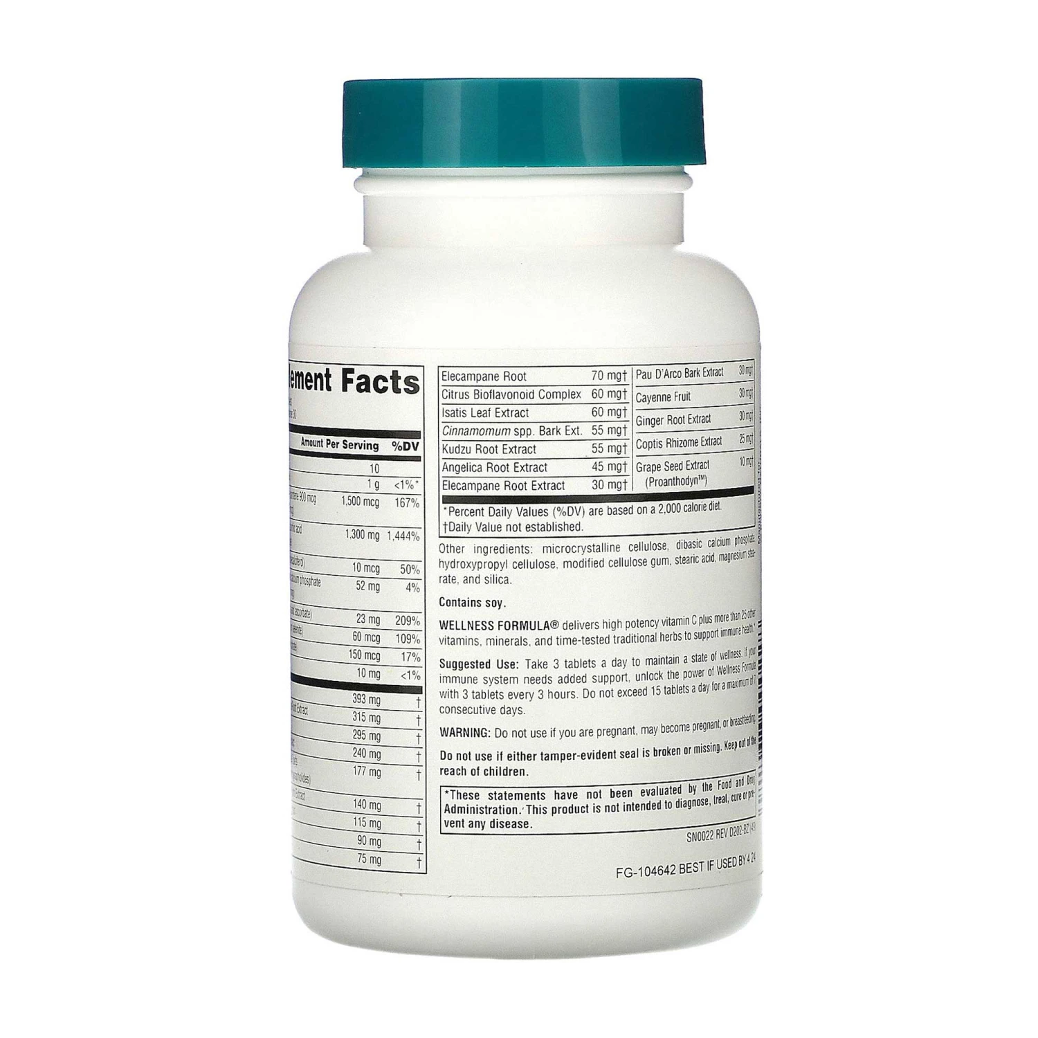 Source Naturals Wellness Formula 90 Tabs 4 Source Naturals Wellness Formula 90 Tabs - Image 2