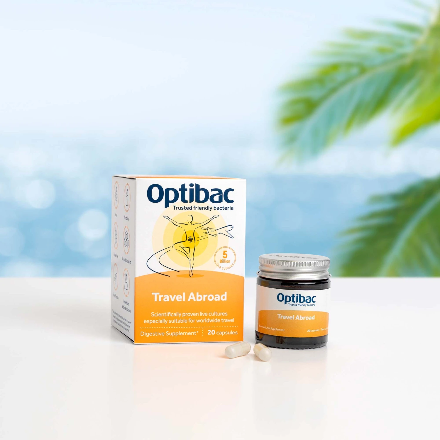 Optibac Travel Abroad 20 Capsules 8 Optibac Travel Abroad 20 Capsules - Image 6