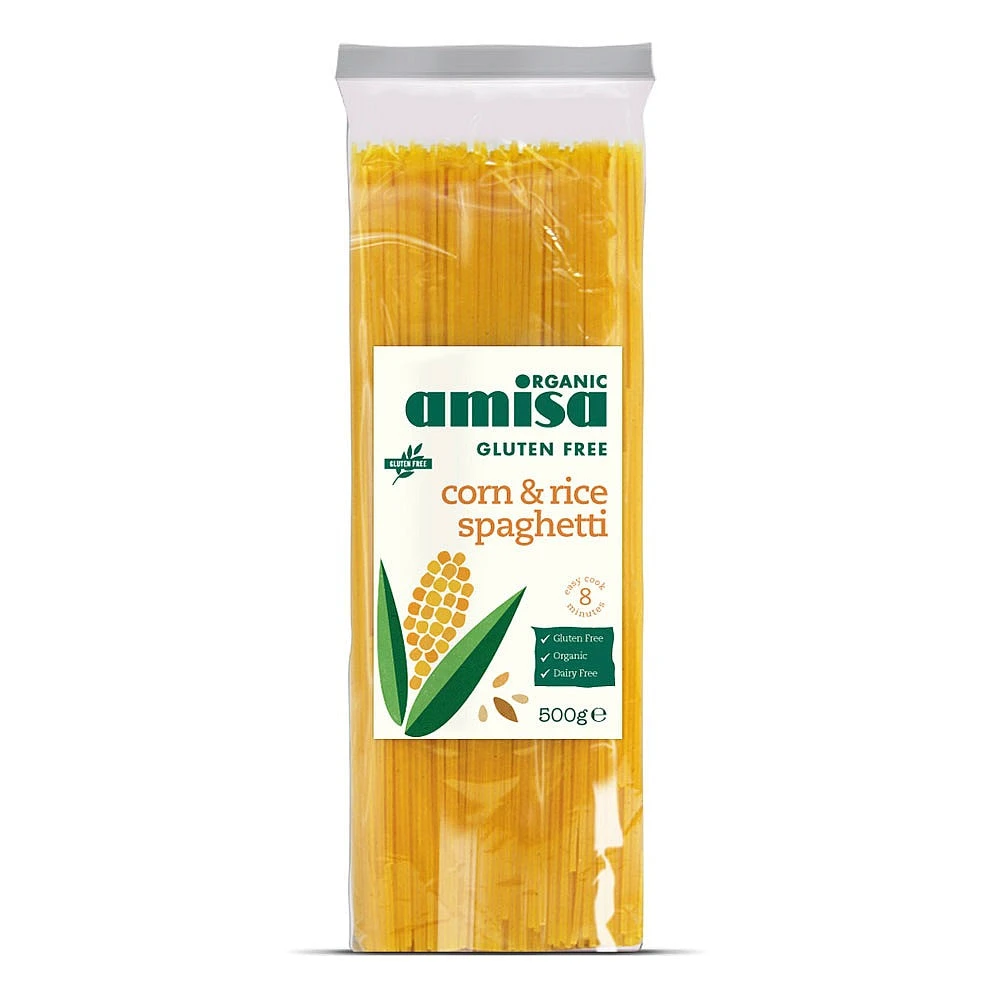 Amisa Organic Gluten Free Corn&Rice Spaghetti 500g 3 Amisa Organic Gluten Free Corn&Rice Spaghetti 500g