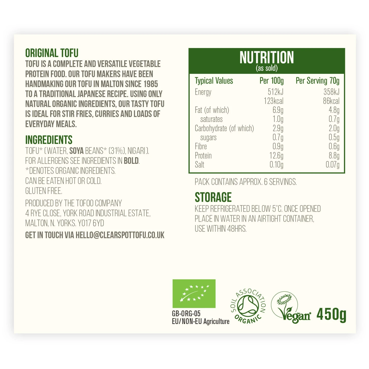 Clear Spot Original Tofu 4 Clear Spot Original Tofu - Image 2