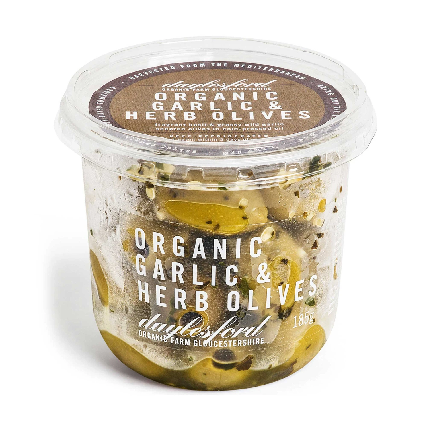 Daylesford Organic Garlic & Herb Olives 3 Daylesford Organic Garlic & Herb Olives
