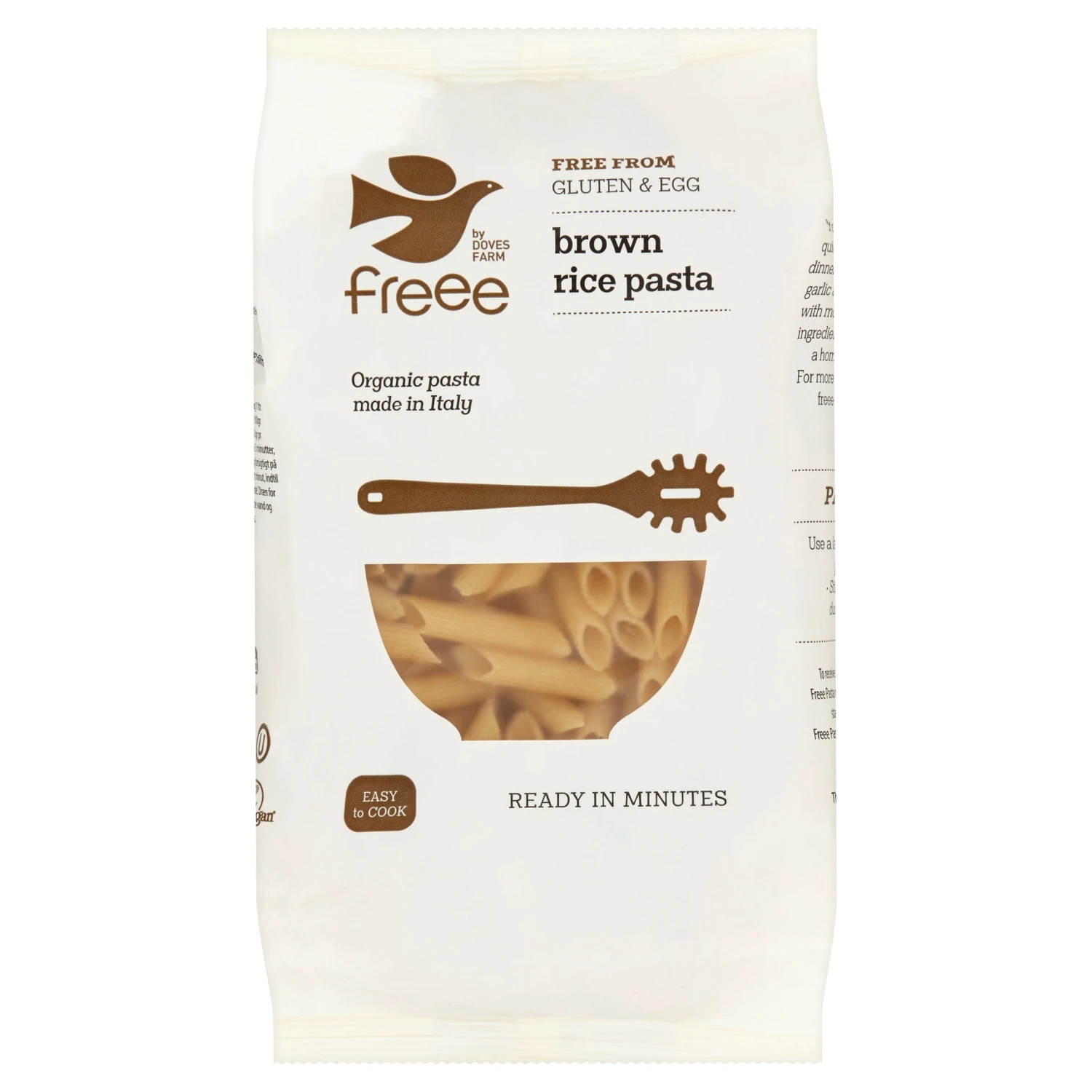 Doves Farm Brown Rice Penne 500g 3 Doves Farm Brown Rice Penne 500g