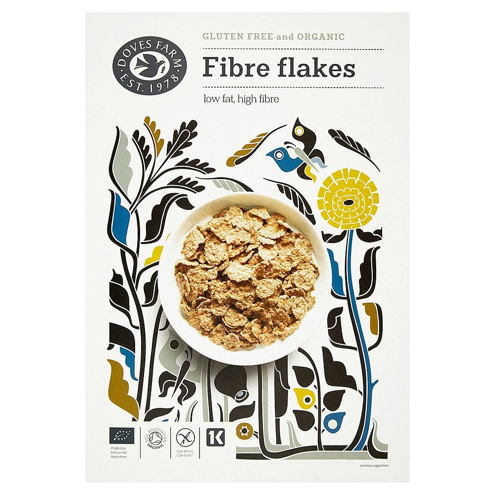 Doves Farm Fibre Flakes 375g 3 Doves Farm Fibre Flakes 375g