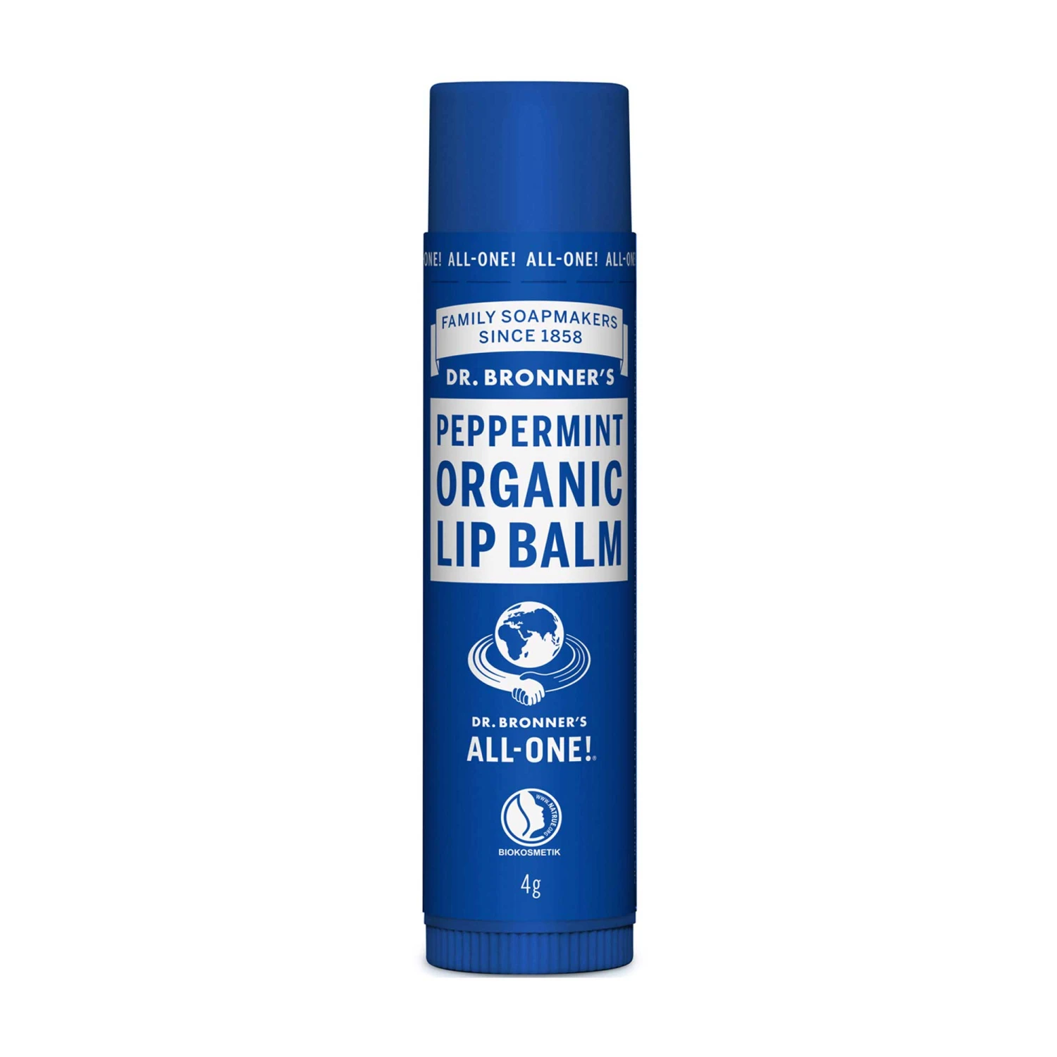 Dr. Bronner's Dr Bronner's Peppermint Lip Balm 4g 3 Dr. Bronner's Dr Bronner's Peppermint Lip Balm 4g