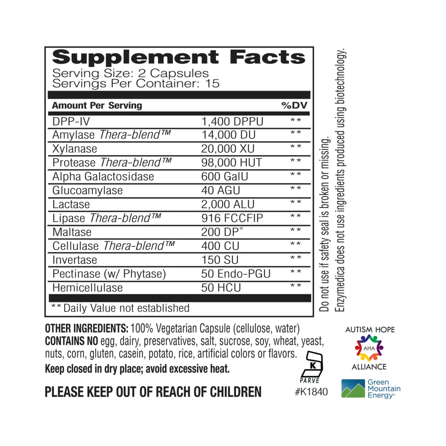 Enzymedica Digest Spectrum 30 Caps 4 Enzymedica Digest Spectrum 30 Caps - Image 2