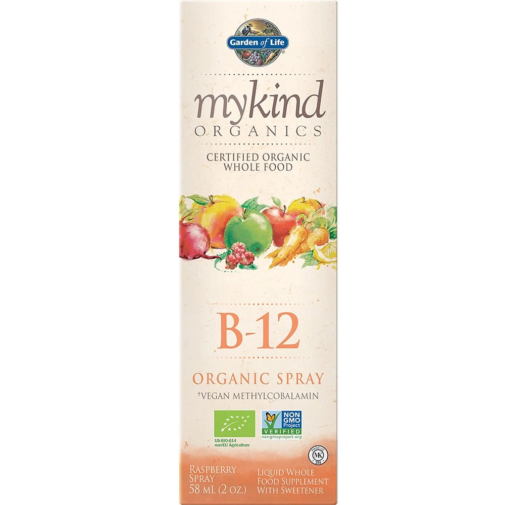 Garden Of Life Mykind Organics Organic B12 Spray (Raspberry) 58 Ml 3 Garden Of Life Mykind Organics Organic B12 Spray (Raspberry) 58 Ml