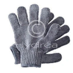 Hydrea Bamboo Carbonised Exfoliating Shower Gloves Each