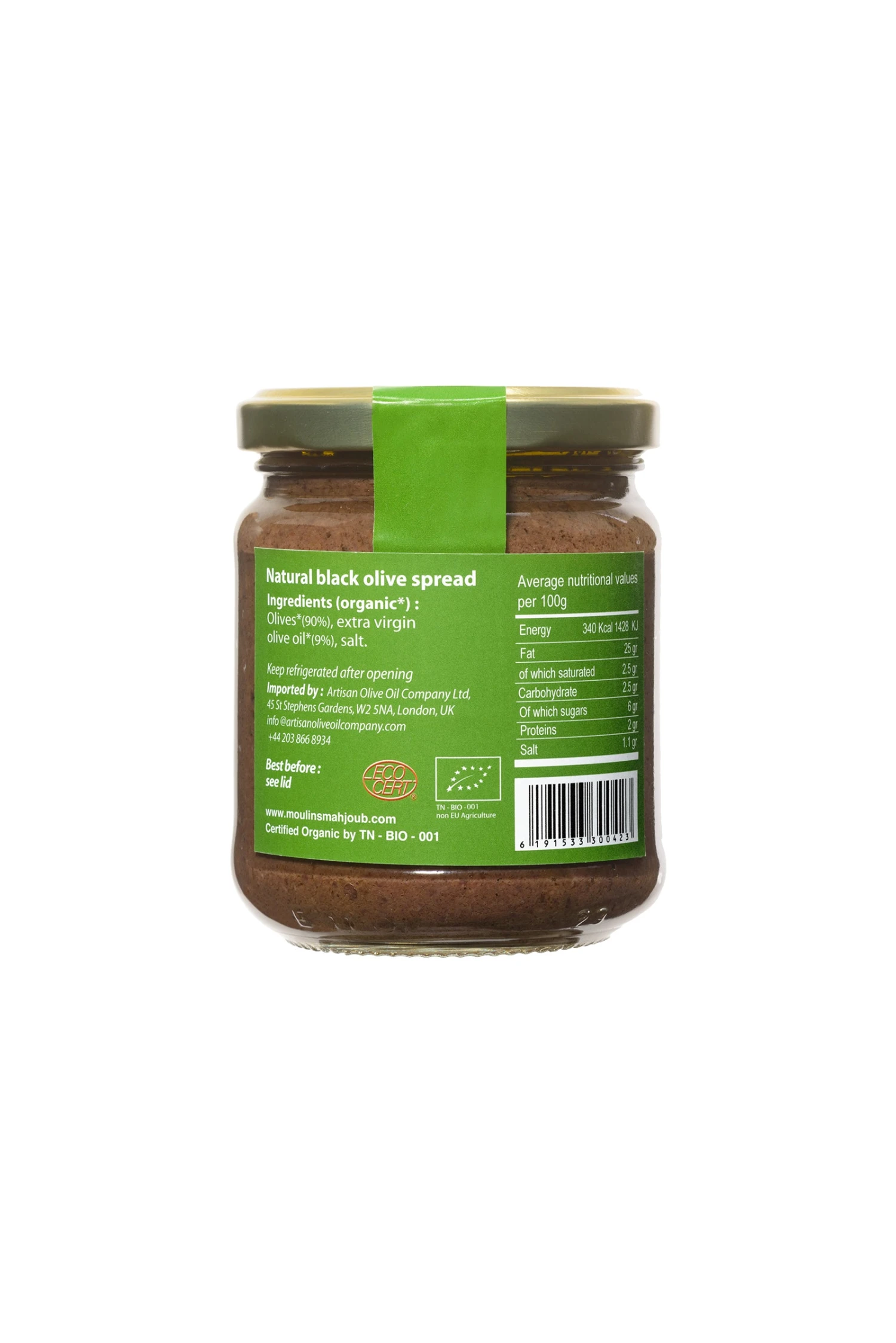 Les Moulins Mahjoub Black Olive Spread 200g 4 Les Moulins Mahjoub Black Olive Spread 200g - Image 2
