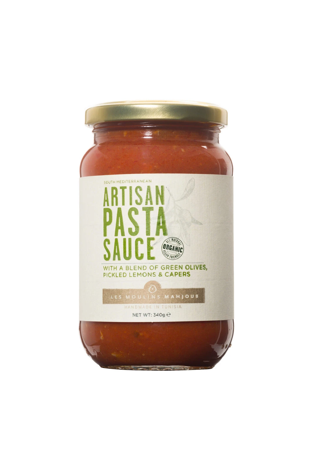 Les Moulins Mahjoub Pasta Sauce With Green Olives, Lemons And Capers 340g 3 Les Moulins Mahjoub Pasta Sauce With Green Olives, Lemons And Capers 340g