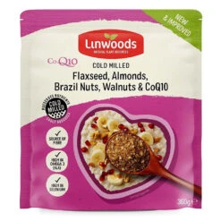 Linwoods Milled Flaxseed; Nuts & CO Q10 360g