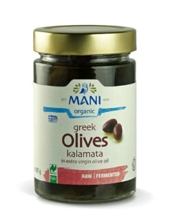 Mani Kalamata Olives In Extra Virgin Olive Oil 280g