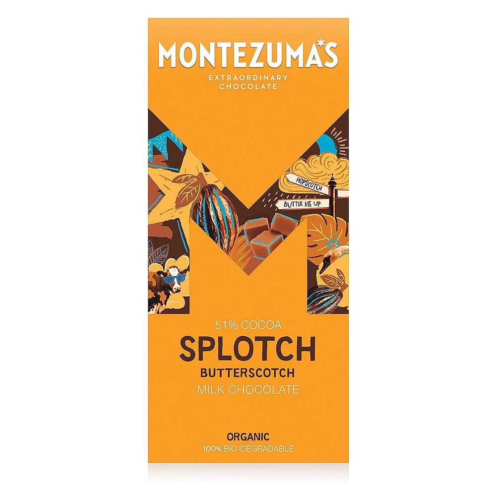 Montezuma's 51% Milk With Butterscotch 90g 4 Montezuma's 51% Milk With Butterscotch 90g - Image 2