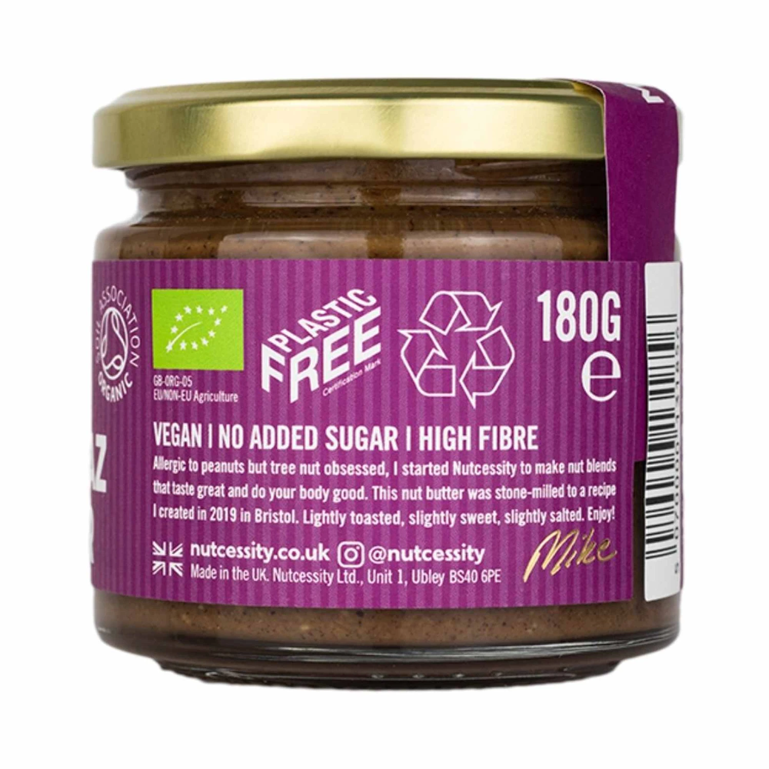 Nutcessity Chocolate Haz Braz Butter 180g 5 Nutcessity Chocolate Haz Braz Butter 180g - Image 3