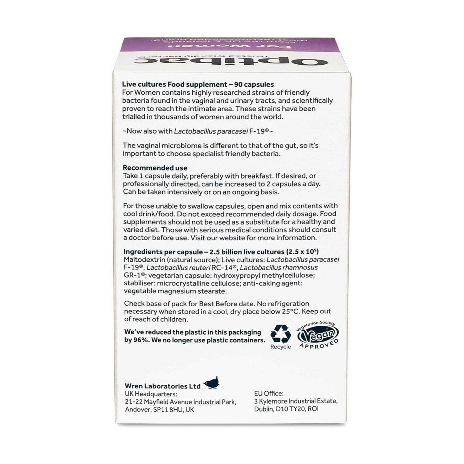 Optibac Probiotics For Women 90 Caps 6 Optibac Probiotics For Women 90 Caps - Image 4