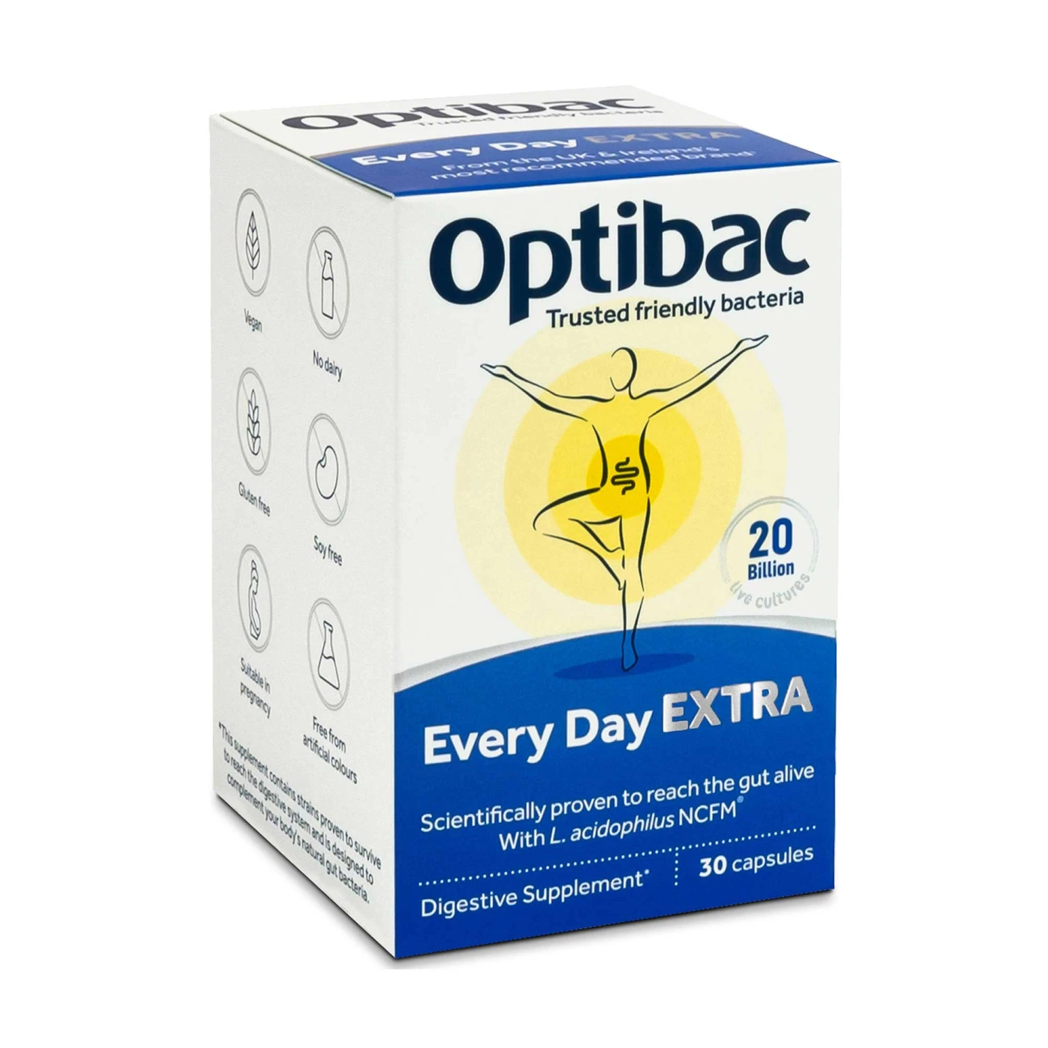 Optibac Probiotics For Every Day EXTRA Strength 30 Tabs 4 Optibac Probiotics For Every Day EXTRA Strength 30 Tabs - Image 2