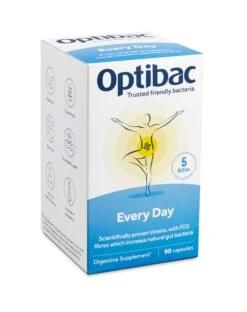 Optibac Probiotics For Every Day 90 Caps -Optimal Home Furnishings OptibacProbiotics EveryDay90 PS SQ ThreeQuarter EU