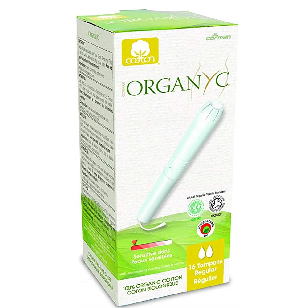 Organyc Tampons Applicator Regular 16pc 3 Organyc Tampons Applicator Regular 16pc