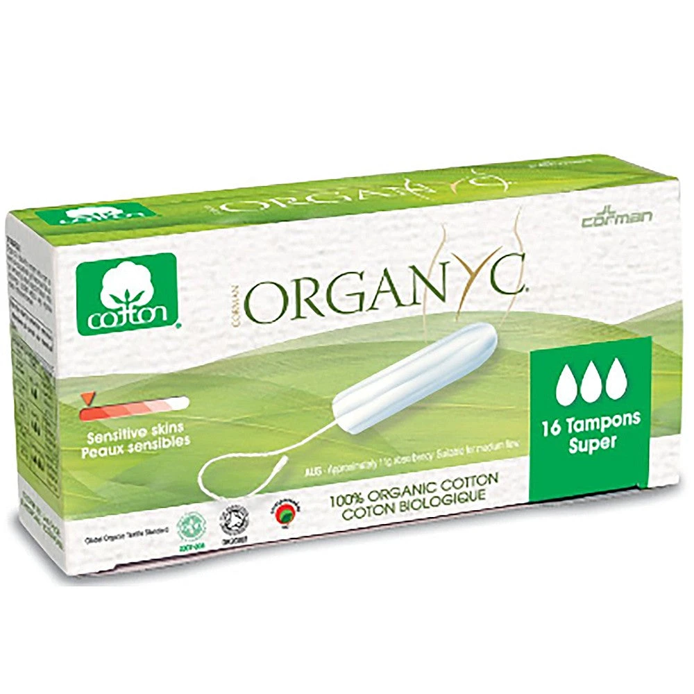 Organyc Tampons Super 16pc 3 Organyc Tampons Super 16pc