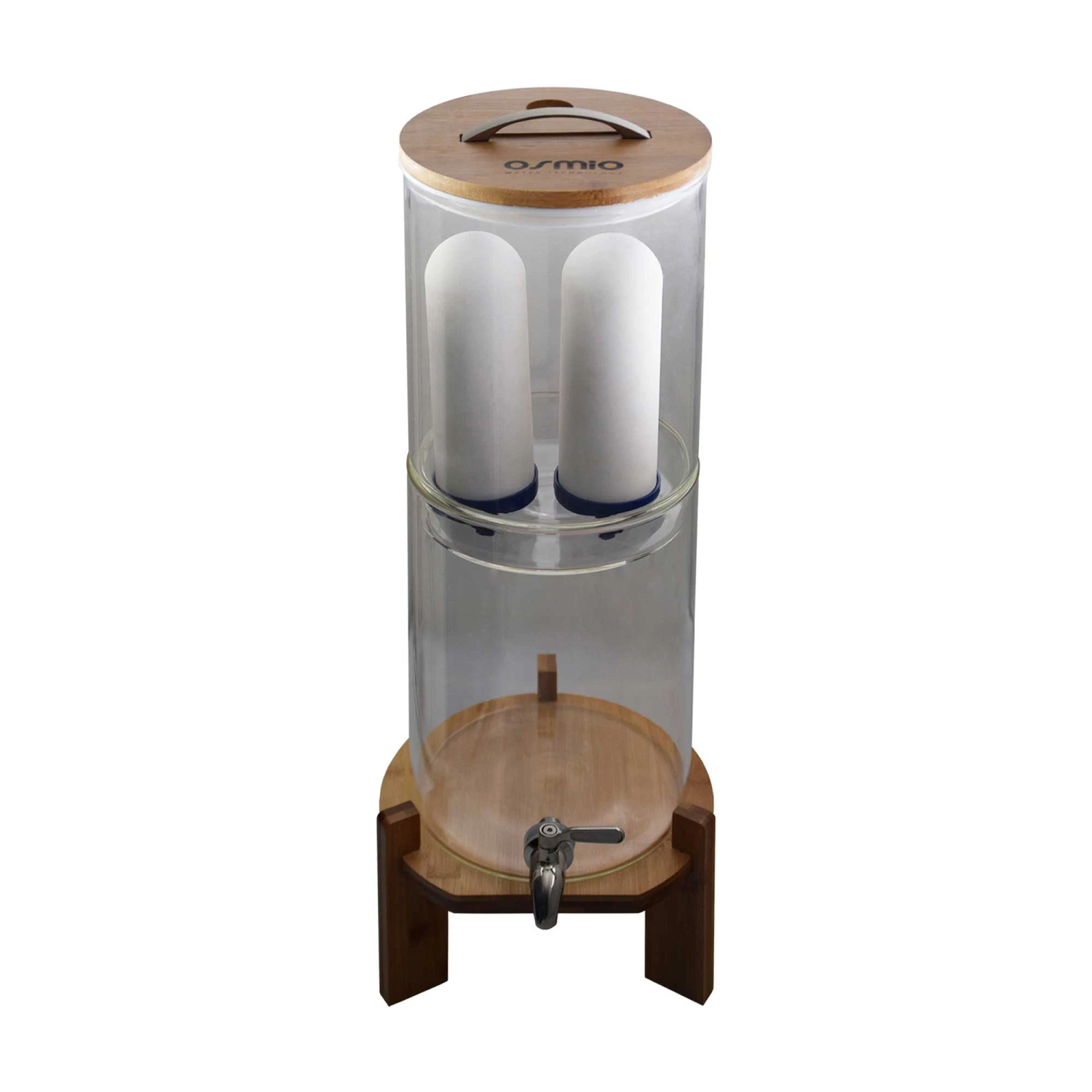 Osmio Clarity Gravity Water Filter System Mango Wood Each 3 Osmio Clarity Gravity Water Filter System Mango Wood Each