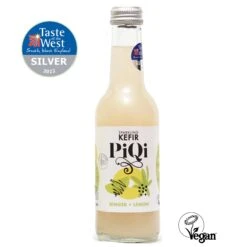 PiQi Fermented Kefir Water Ginger And Lemon 250ml